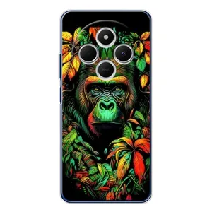 Чохол з Мавпами Xiaomi Redmi 14C - (AlphaPrint) (Мавпа в квітах)