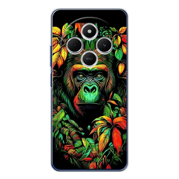 Чохол з принтом «Мавпа в квітах» для Xiaomi Redmi 14C