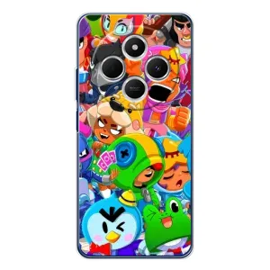 Чехол для Xiaomi Redmi 14R 5G Бравл Старс (VPrint) (герои Бравл Старс)
