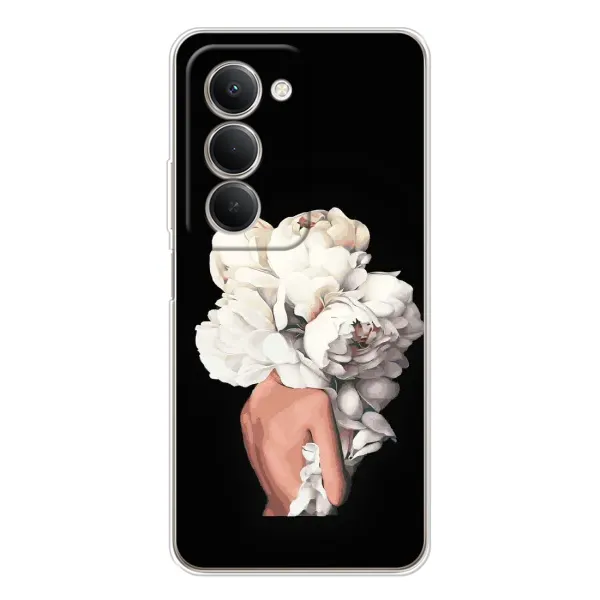 Чехол с принтом «Белые цветы» для Xiaomi Redmi 15 5G Чехол с принтом «Белые цветы» для Xiaomi Redmi 15 5G