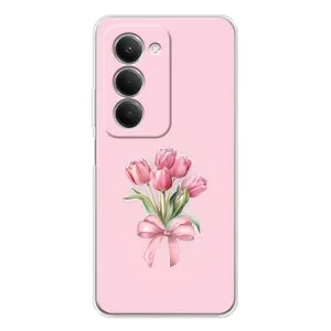 Чехол с розовым рисунком для Xiaomi Redmi 15 5G (Букет цветов)
