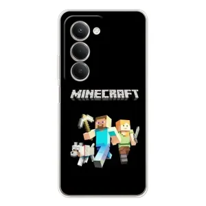 Чехол Майнкрафт на Xiaomi Redmi 15 5G (AlphaPrint) Minecraft (герои Minecraft)