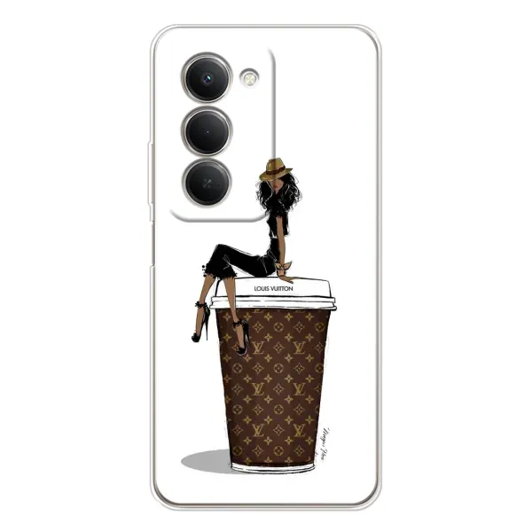 Чехол с принтом «кофе LOUIS VUITTON» для Xiaomi Redmi 15 5G