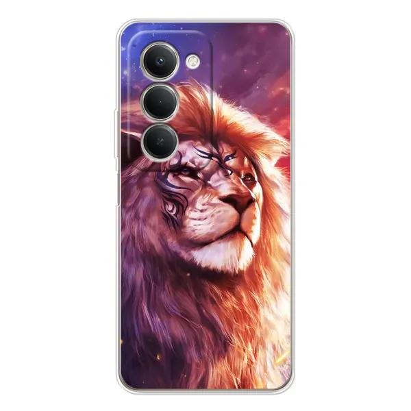 Чохол з принтом «Красочний Лев» для Xiaomi Redmi 15 5G Чохол з принтом «Красочний Лев» для Xiaomi Redmi 15 5G