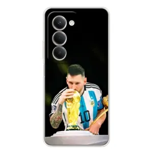 Чехлы для Xiaomi Redmi 15 5G (Leo чемпион) (AlphaPrint) (Кубок Месси)