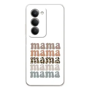 Чехлы для мамы на Xiaomi Redmi 15 5G (Текстовый коллаж мама)