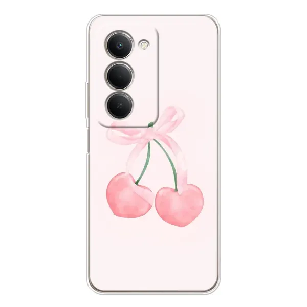 Чехол с принтом «Розовые вишни» для Xiaomi Redmi 15 5G Чехол с принтом «Розовые вишни» для Xiaomi Redmi 15 5G