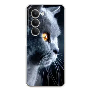 Чохли з Котиками для Xiaomi Redmi 15 5G (VPrint) (Сірий Кіт)