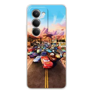 Силиконовый чехол Маквин для Xiaomi Redmi 15 5G (Тачки на трассе)