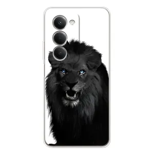 Чехлы с картинками животных Xiaomi Redmi 15 (Черный ЛЕВ)