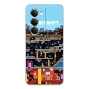 Чохол Майнкрафт на Xiaomi Redmi 15 (AlphaPrint) Minecraft (фон Minecraft)