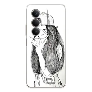 Чехол с печатью для Xiaomi Redmi 15 - (Мода) (AlphaPrint) (Фото девочки)