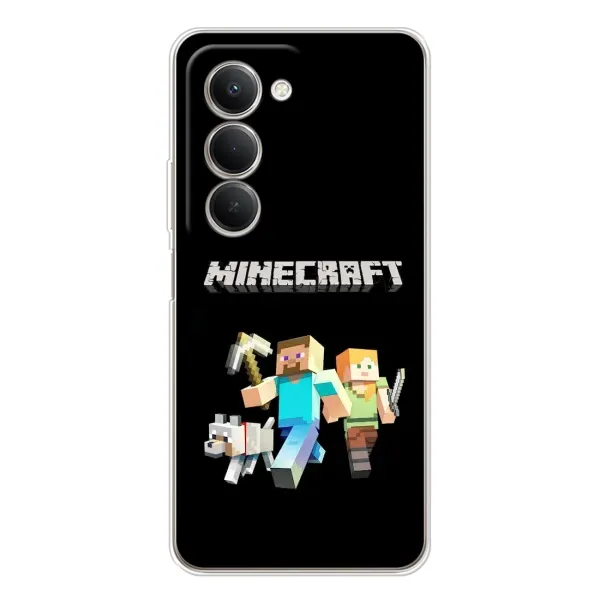 Чехол с принтом «герои Minecraft» для Xiaomi Redmi 15