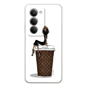 Чехлы Луи Витон для Xiaomi Redmi 15 (AlphaPrint - LOUIS VUITTON) (кофе LOUIS VUITTON)