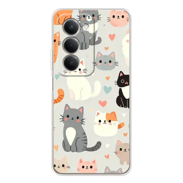 Чехол с принтом «Коллаж котов» для Xiaomi Redmi 15