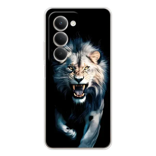 Чохол з принтом «Лев у темряві» для Xiaomi Redmi 15