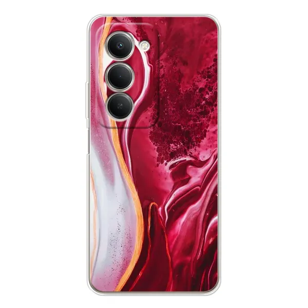Чехол с принтом «Мрамор красный» для Xiaomi Redmi 15 Чехол с принтом «Мрамор красный» для Xiaomi Redmi 15