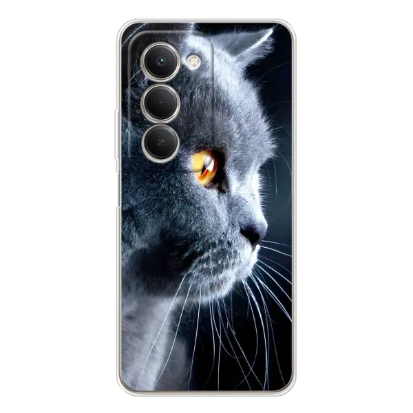 Чехол с принтом «Серый Кот» для Xiaomi Redmi 15 Чехол с принтом «Серый Кот» для Xiaomi Redmi 15