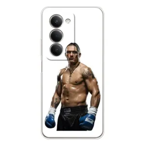 Чехол с картинкой Александр Усик для Xiaomi Redmi 15 (Усик на белом)
