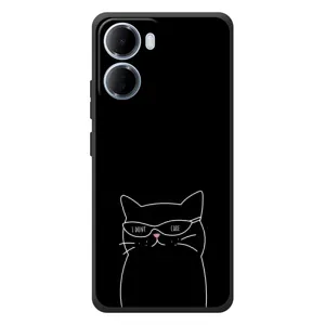 Чохол з малюнком кіт на Xiaomi Redmi 15a (Байдужий кіт)