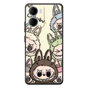 Чохол з Лабубу на Xiaomi Redmi 15a (Золота мавпа Bored Ape)