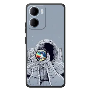 Чехол NASA для Xiaomi Redmi 15a (AlphaPrint) (Космонавт фото)