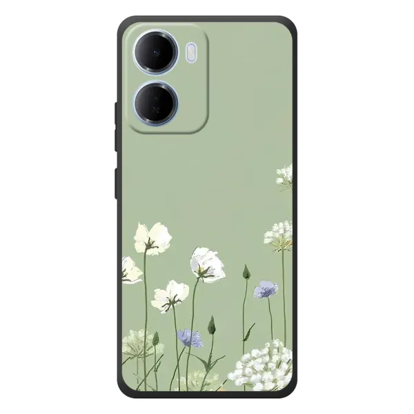 Чохол з принтом «Квіти на зеленому» для Xiaomi Redmi 15a Чохол з принтом «Квіти на зеленому» для Xiaomi Redmi 15a