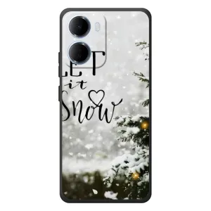 Новорічні, Святкові Чохли для Xiaomi Redmi 15a - 2024 год (Let it snow)