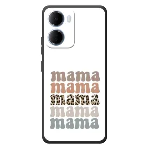 Чехлы для мамы на Xiaomi Redmi 15a (Текстовый коллаж мама)