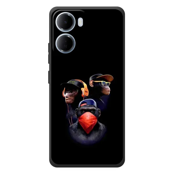 Чохол з принтом «Три мавпи» для Xiaomi Redmi 15a Чохол з принтом «Три мавпи» для Xiaomi Redmi 15a