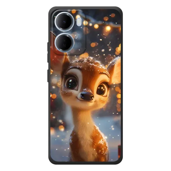 Чохол з принтом «Оленятко серед гірлянд» для Xiaomi Redmi 15a Чохол з принтом «Оленятко серед гірлянд» для Xiaomi Redmi 15a