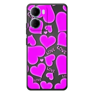 Чехлы для любимой на Сяомі Редмі 15а (VPrint) (Pink hearts)