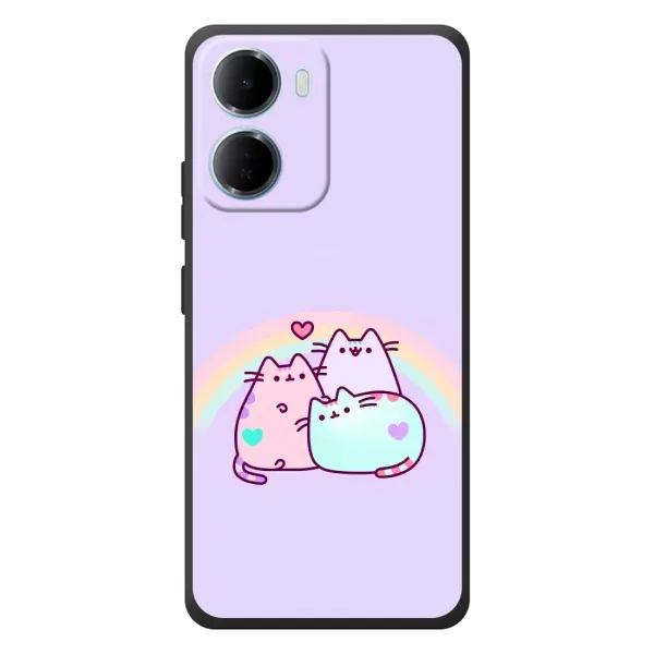 Чехол с принтом «Радужные котики» для Xiaomi Redmi 15a