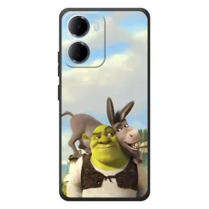 Чохол з мультфільмом Шрек на Xiaomi Redmi 15a (Шрек та Осел)