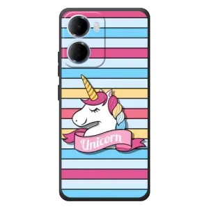 Чехол для Сяоми Редми 15а - (Единорожки - Новинки) (AlphaPrint) (Unicorn)