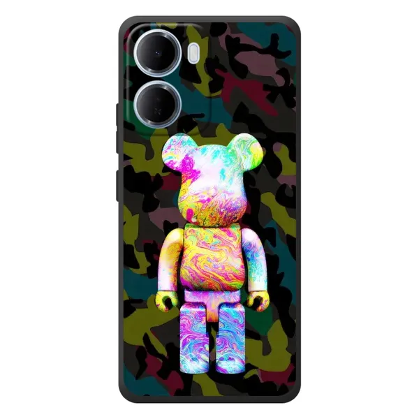 Чехол с принтом «Яркий Bearbrick» для Xiaomi Redmi 15a