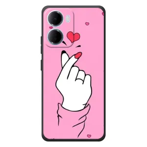 Чохол з принтом для Xiaomi Redmi 15a (AlphaPrint - Знак сердечка)