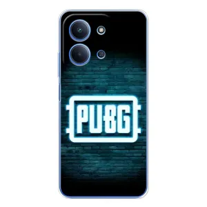 Чехол PUBG для Сяоми Редми 15С 5г (AlphaPrint) (Лого PUBG)
