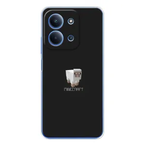 Чехол Майнкрафт на Xiaomi Redmi 15C 5g (AlphaPrint) Minecraft (Овечка Майнкрафт)