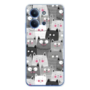Чохли з Котиками для Xiaomi Redmi 15C 5g (VPrint) (Мальовані котики)