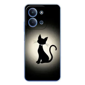 Чохол з принтом для Xiaomi Redmi 15C 5g (AlphaPrint) Модні коти (Силует котика)
