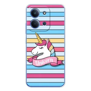 Чехол для Сяоми Редми 15С 5г - (Единорожки - Новинки) (AlphaPrint) (Unicorn)