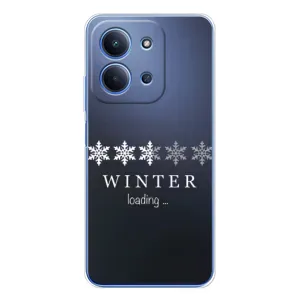 Зимні Чохли для Сяомі Редмі 15С 5г - прозорий фон (Winter loading)