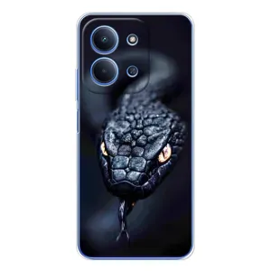 Чохол з картинкою 'Хижаки' для Xiaomi Redmi 15C 5g (Чорна змія)