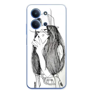 Чохол з друком для Xiaomi Redmi 15C - (Мода) (AlphaPrint) (Фото дівчини)