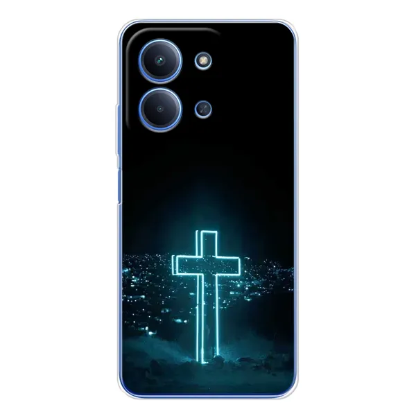 Чохол з принтом «Хрест і місто» для Xiaomi Redmi 15C Чохол з принтом «Хрест і місто» для Xiaomi Redmi 15C