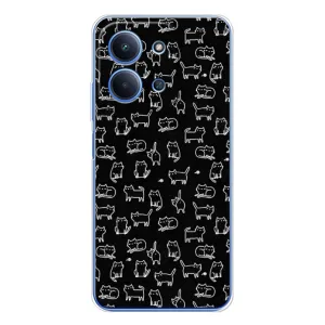 Чохол з принтом для Xiaomi Redmi 15C (AlphaPrint) Модні коти (Маленькі котики)
