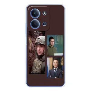 Чохол для Xiaomi Redmi 15C (AlphaPrint - с принтом Зеленського) (Президент)