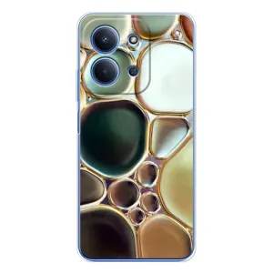 Мраморний чехол на Xiaomi Redmi 15C (VPrint) (Радужний Мрамор)
