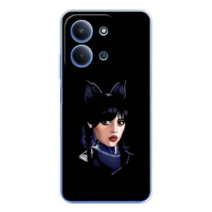 Чохли Венсдей на Xiaomi Redmi 15C Уенсдей (AlphaPrint) (серйозна Венздей)